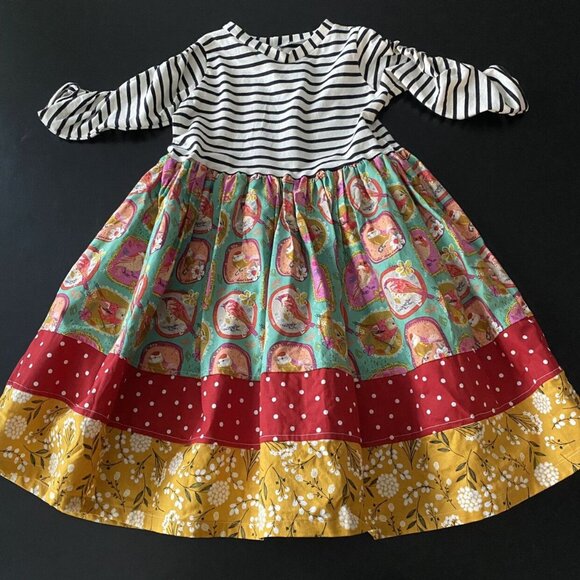 Kat & Co. Handmade Mixed Print Dress